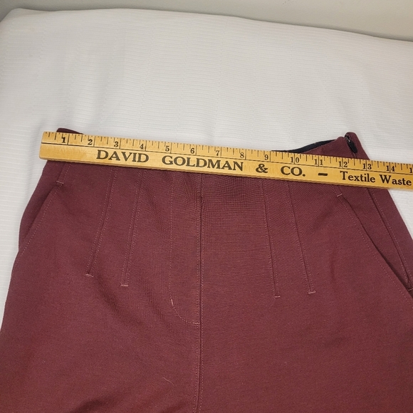 Kit and Ace Maroon Trouser Pants sz 8 - Picture 7 of 12